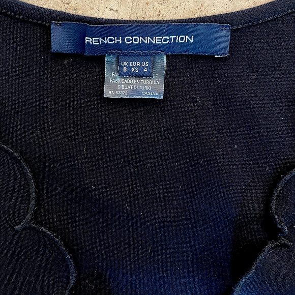 French Connection Beau Scalloped Black Romper - Picture 5 of 5